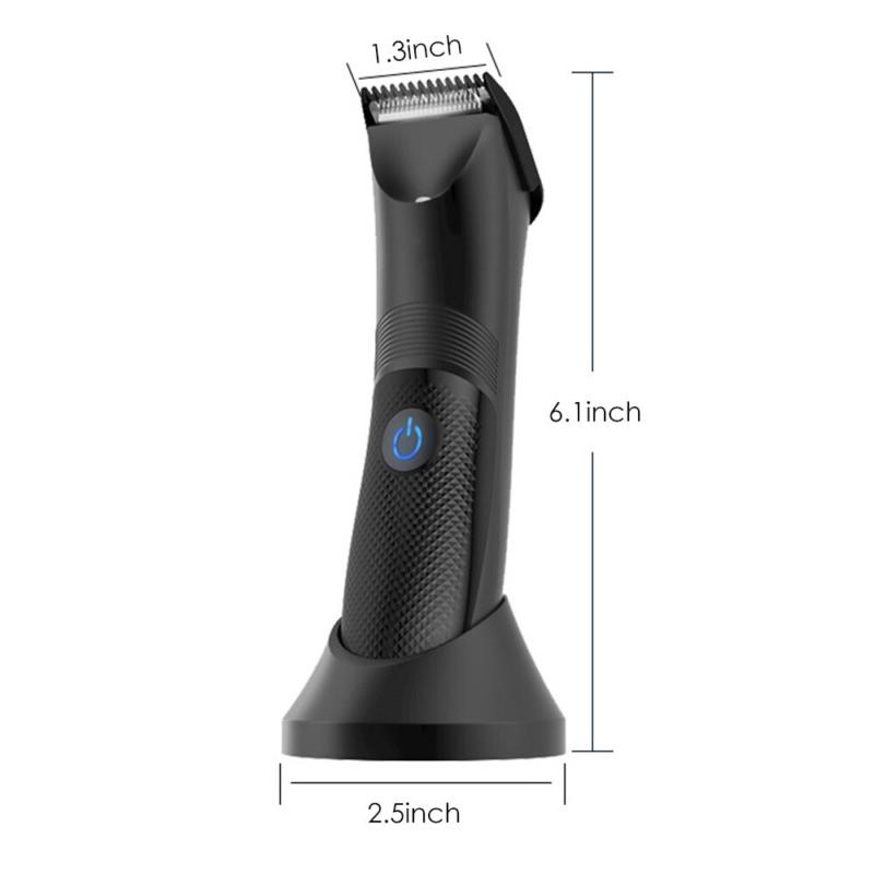 Electric Men Pubic Hair Trimmer Groin Body Hair Ball Shaver Clipper Waterproof