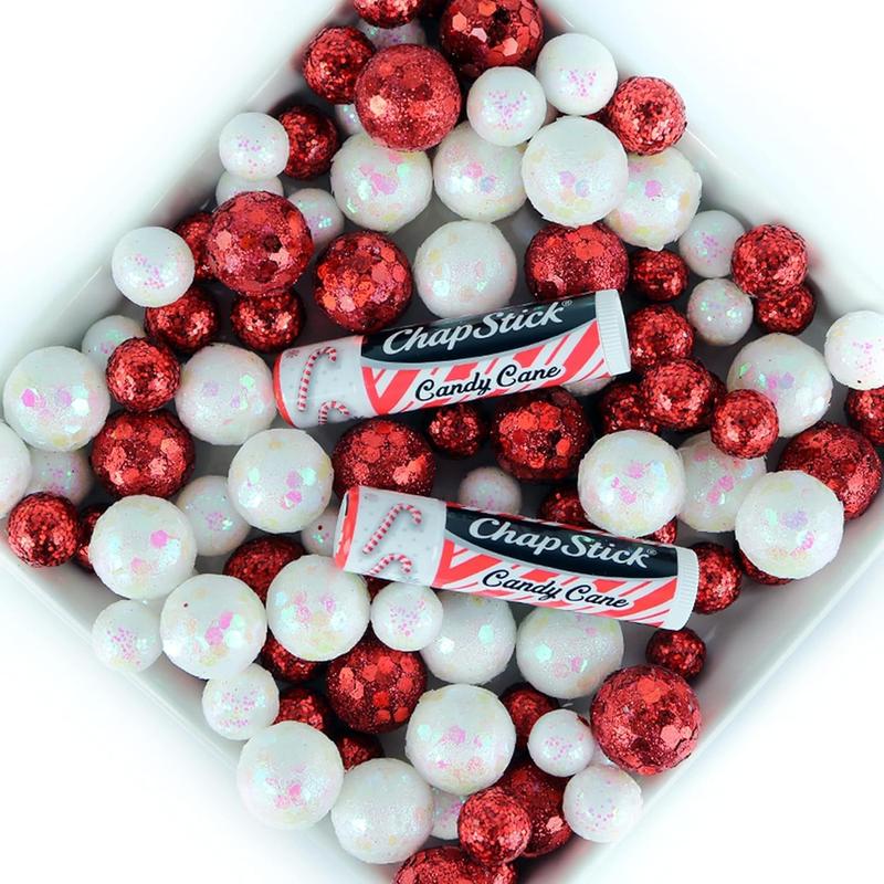 ChapStick Lip Balm Candy Cane 3-Count -  Minty Moisturizer Christmas Stocking Stuffer Gift Skincare Lip Care