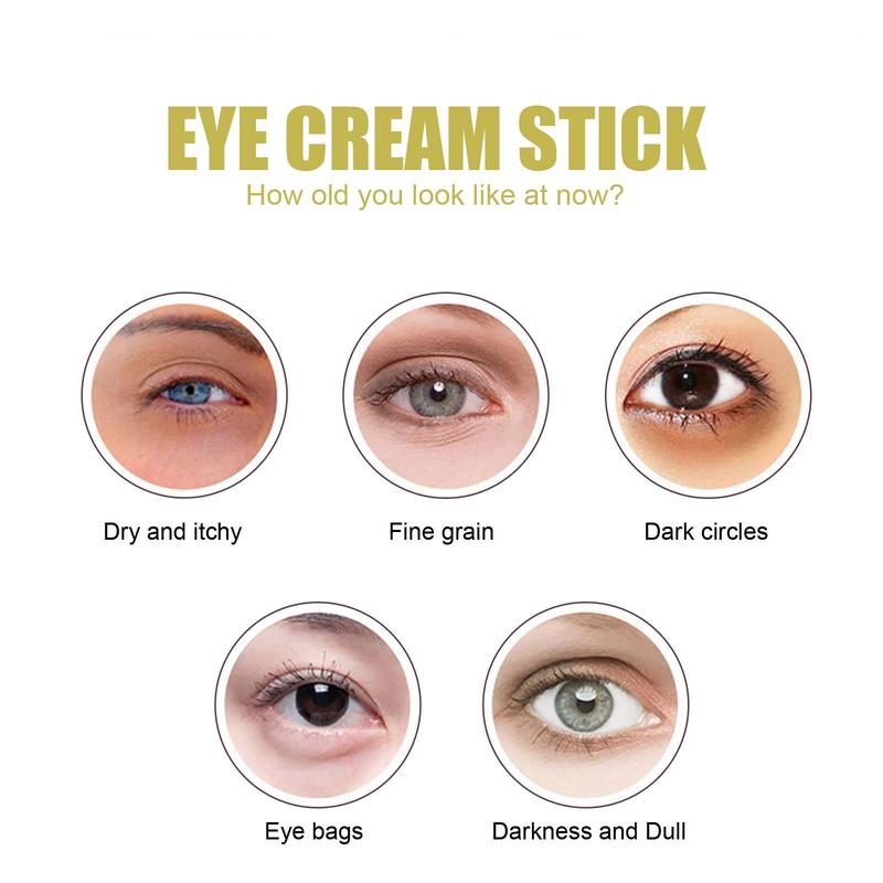 Snail Eye Skincare Cream Stick, Moisturizing Eye Cream Stick, Reducing The Look Of Wrinkles and Fine Lines, Eye Care Product for Women & Men, Fall Gift