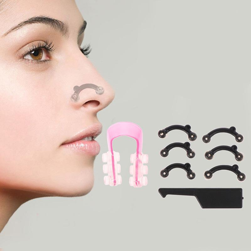 V-shaped Face Lifting Belt with Nose Up Clip Tool Set, Reusable Cheek Lift Up Face Strap, Facial Beauty Tools for Women & Girls