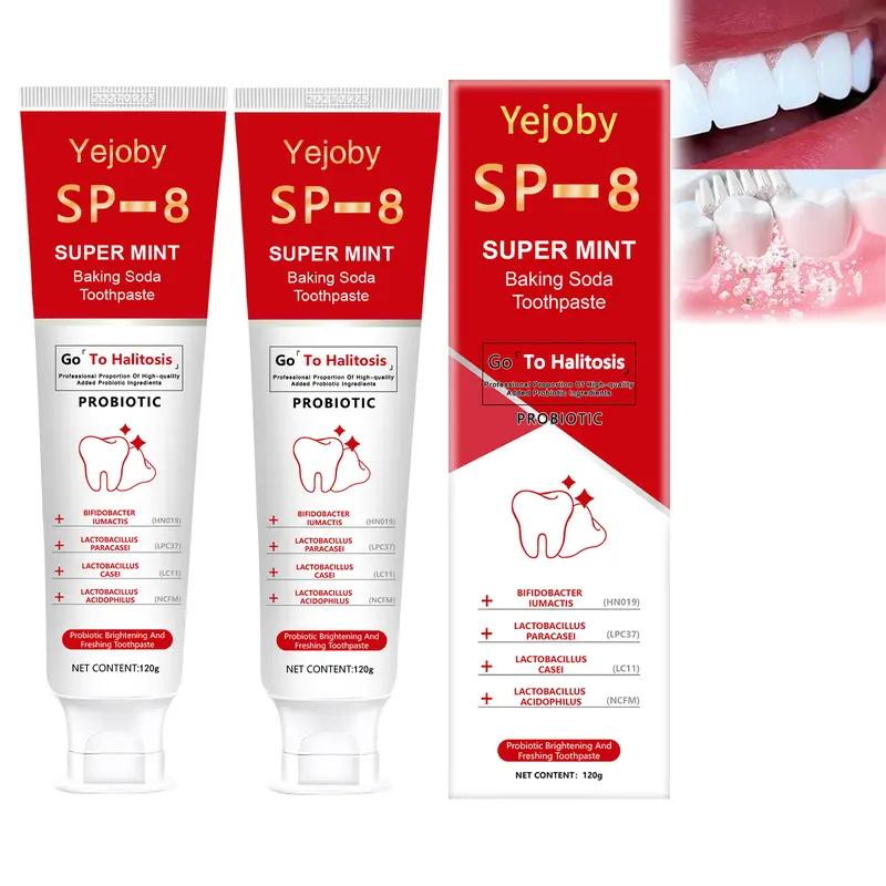 SP-8 Triple Whitening Probiotic Whitening Toothpaste, Free of Fluoride, Hydroxyapatite, Anti plaque, Oral Health Management,sp-8,sp-6,sp8,sp6