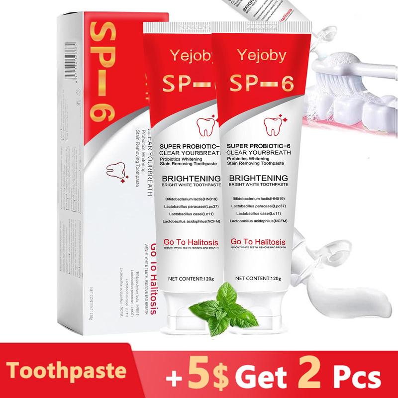 [90% People Choose]Super Probiotic Sp-6 Toothpaste, Sp-6 Ultra Whitening Toothpaste, Sp 6 Toothpaste,Fresh Breath, Sp-6 Toothpaste 4.9 oz SP-10,SP-10 SP-8 SP-4 sp-10 sp-8 sp-4 sp8 sp6 sp4 SP-10