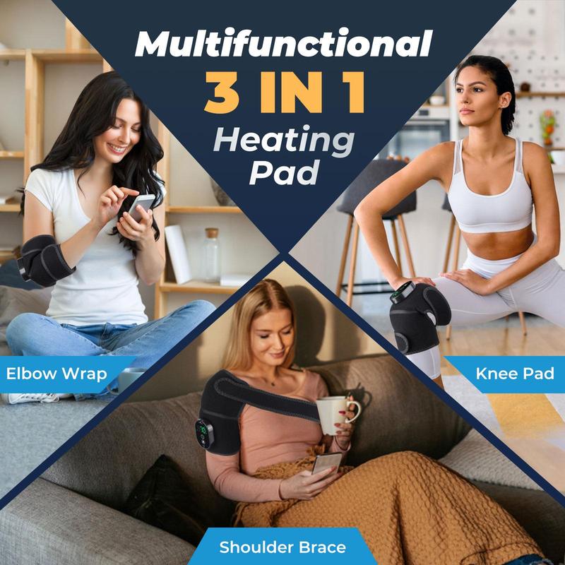 6-speed Heating Knee Shoulder Wrap, 1 Box Shoulder Heating Pad, for Women & Men, Personal Care Appliances for Home Use, Stocking Fillers