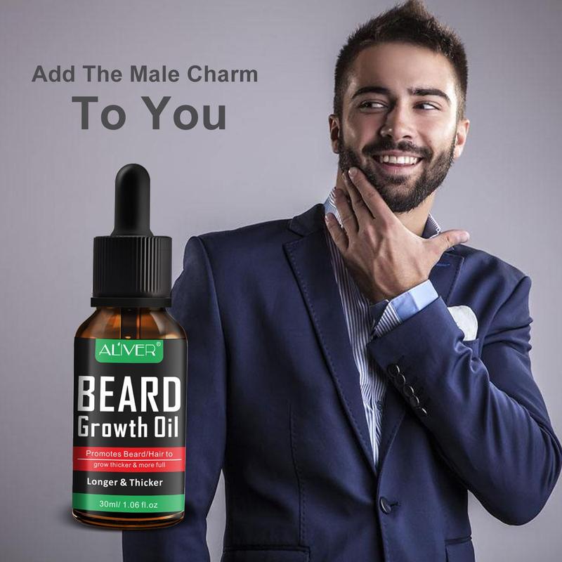 Beard Oil & Beard Growth Oil & Beard Balm, Beard Grooming Kit, Beard Trimming Kit, Great for Father Boyfriend, Holiday Gift, Gift Set