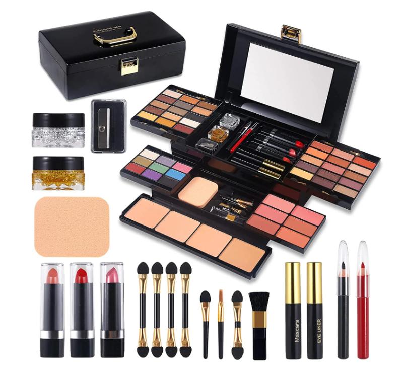 58 Colors Professional Makeup Kit for Women Full Kit,All in One Makeup Set for Women Girls Beginner,Makeup Gift Set with Eye Shadow Blush,Lipstick,Compact Powder,Mascara,Eyeliner,Eyebrow Pencil……