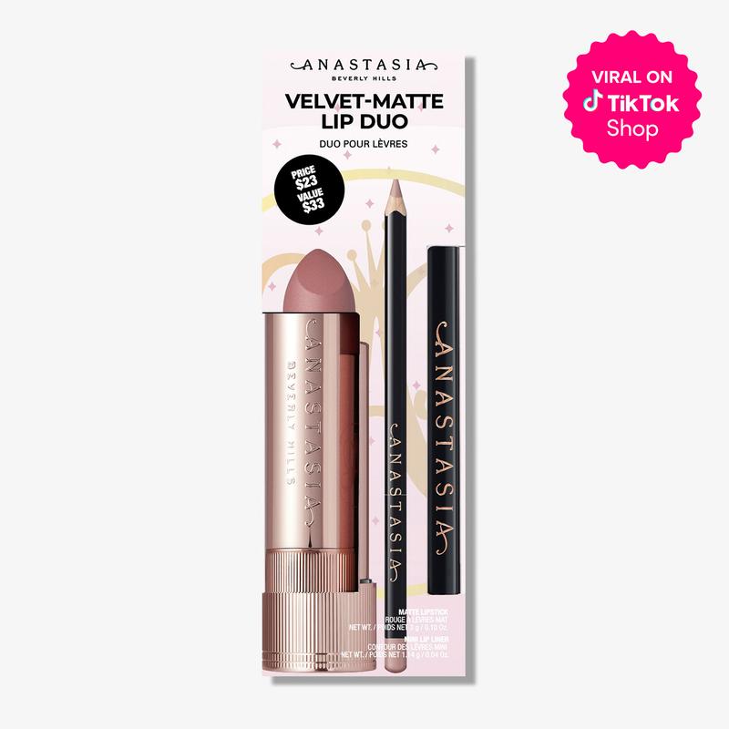 Anastasia Beverly Hills Matte Lipstick Duo - Matte Full-Pigment Lipstick and Mini Lip Liner Duo Lipgloss Makeup