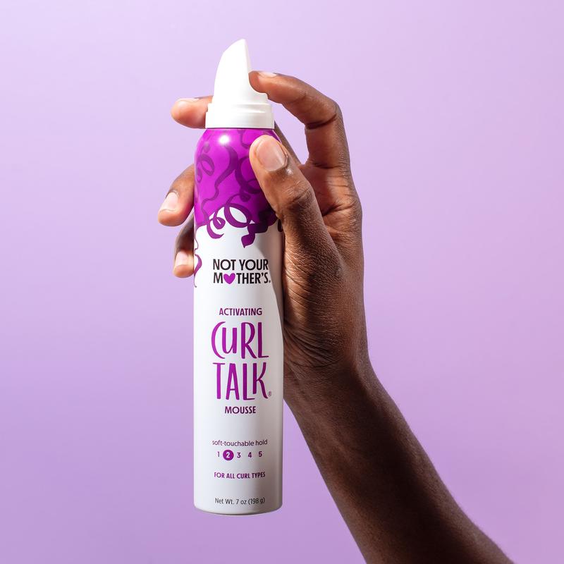 Not Your Mother's Curl Talk Curl Activating Hair Mousse for Lightweight Hold, 7 oz Gel Haircare