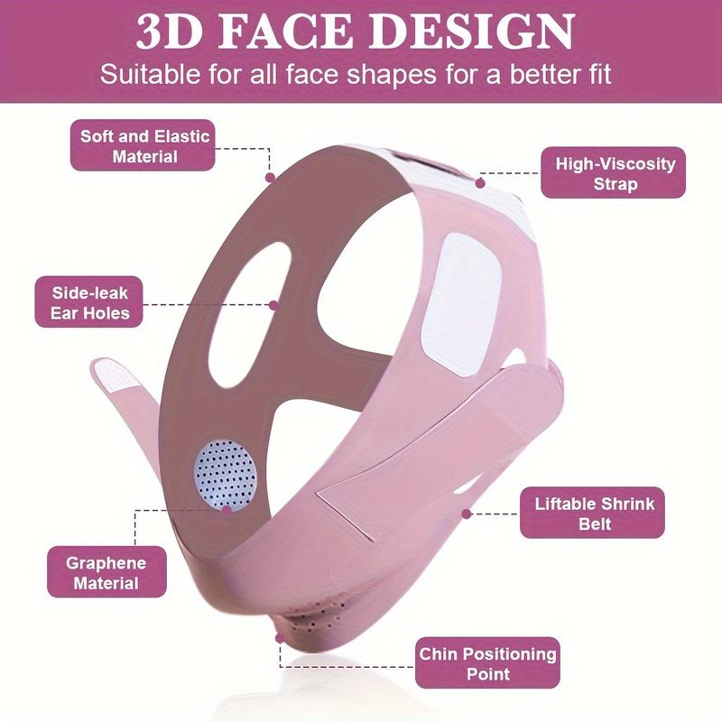 NEW Double Chin Strap V Line Lifting Mask,breathable thin, comfortable lift double chin face band, reusable V-line Face Lift Band for home - facial care gift for mom,christmas gift Adjustable Skincare Skincare Skincare Contour Daily Tightening