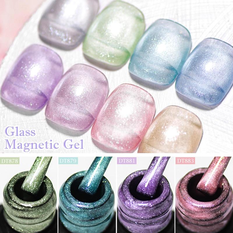 Cat Eye Gel Nail Polish Set with Magnetic Stick, 1 Set Soak Off UV French Cat Eye Gel for Christmas Gift, Nail Art & Nail Polish for Manicure Salon At Home