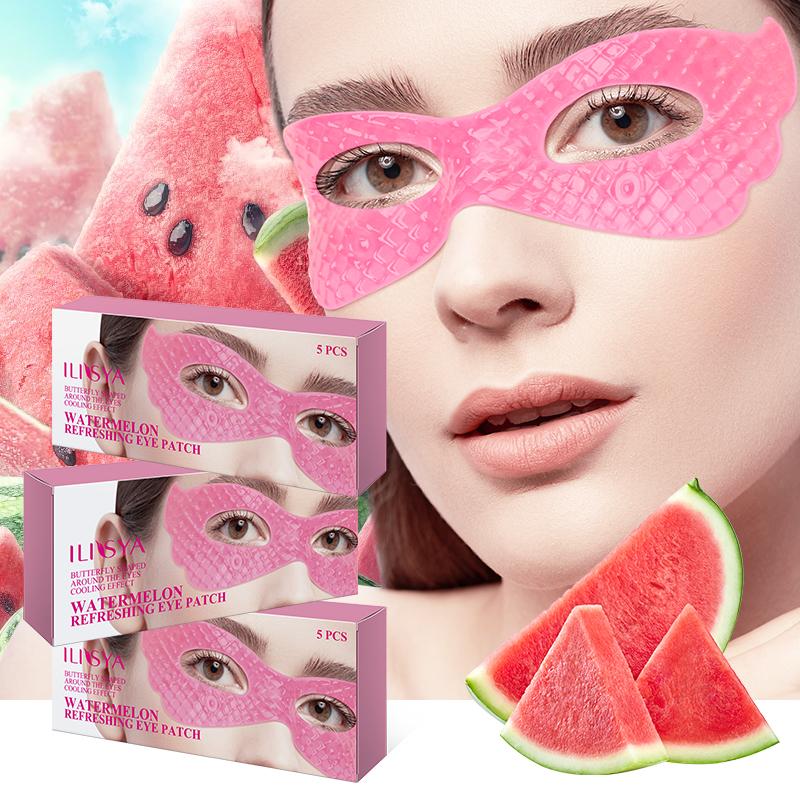 3 boxes, ILISYA watermelon one-piece eye mask, fully care the skin around the eyes, moisturize the eyes, daily eye care products Skin Care