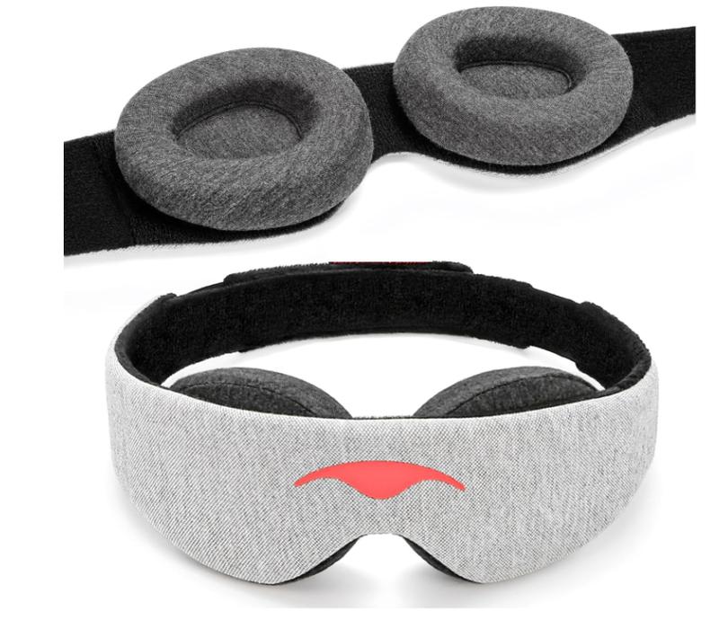 Sleep Mask - 100% Light Blocking Eye Mask, Zero Eye Pressure, Comfortable & Adjustable Sleeping Mask for Women Men