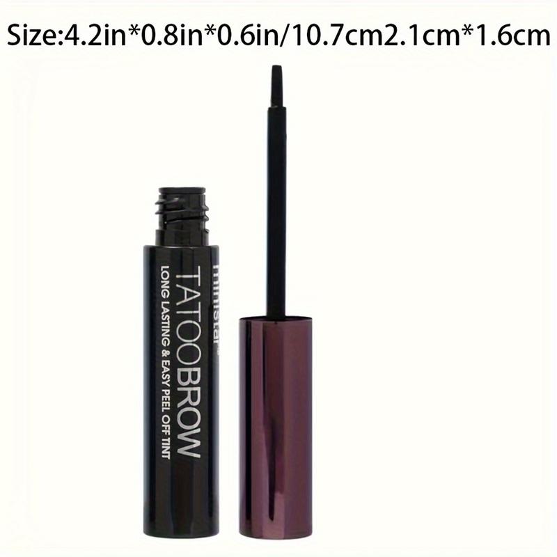 3pcs Waterproof Semi-Permanent Eyebrow Gel - Long-Lasting Tattoo, Easy Peel-Off, Sweatproof Brow Tint For Flawless Brows