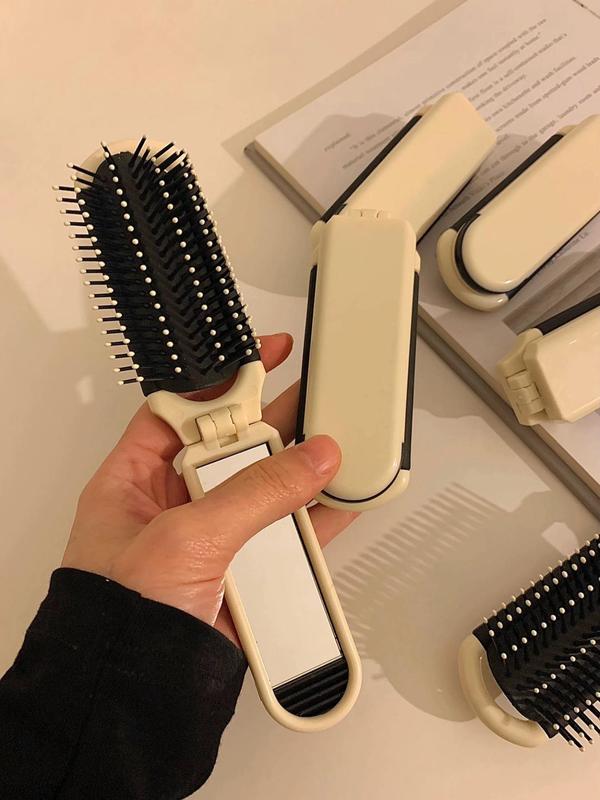 2024 New Trendy Folding Comb, Lightweight Pocket Hair Comb, Fall Hair Styling Comb, Hair Detangling Comb for Women, Girls, Men, Stylists, Barber for Back To School, Fall Outfits, Fall Freshness