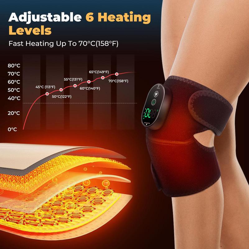 6-speed Heating Knee Shoulder Wrap, 1 Box Shoulder Heating Pad, for Women & Men, Personal Care Appliances for Home Use, Stocking Fillers