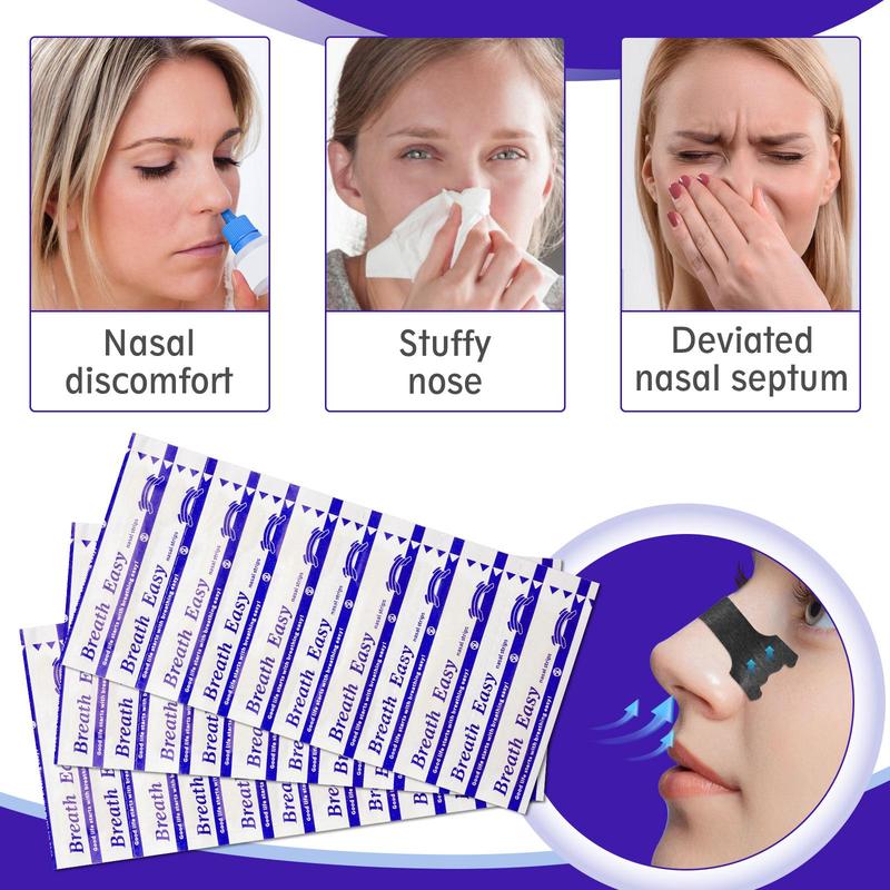 Nasal Strips, 1 Box Breathable Nasal Strips, High Elasticity Nasal Strips, Sleeping Nasal Strips, Relaxing Sleeping Strips