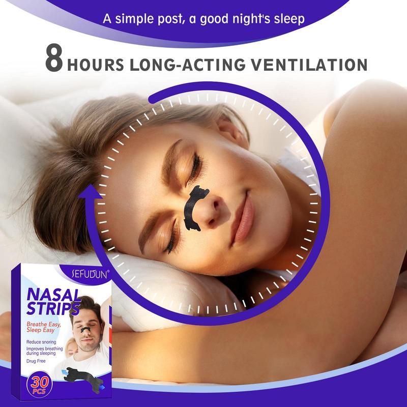 Nasal Strips, 1 Box Breathable Nasal Strips, High Elasticity Nasal Strips, Sleeping Nasal Strips, Relaxing Sleeping Strips