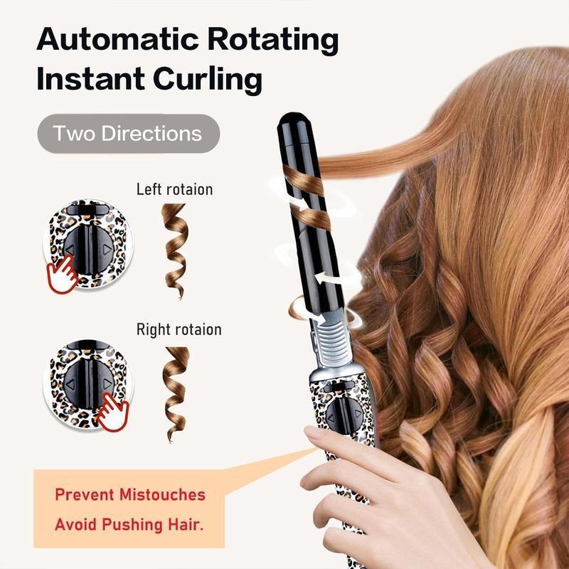 Automatic Rotating Hair Curler, 1 Count Adjustable Temperature Hair Curling Iron, Hair Styling Tool for Women & Girls