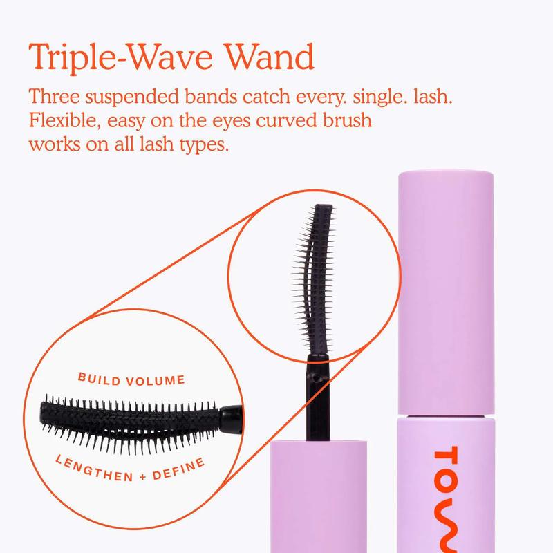 MakeWaves Mascara for Volume and Length - Travel-Size - Makeup, Cosmetic