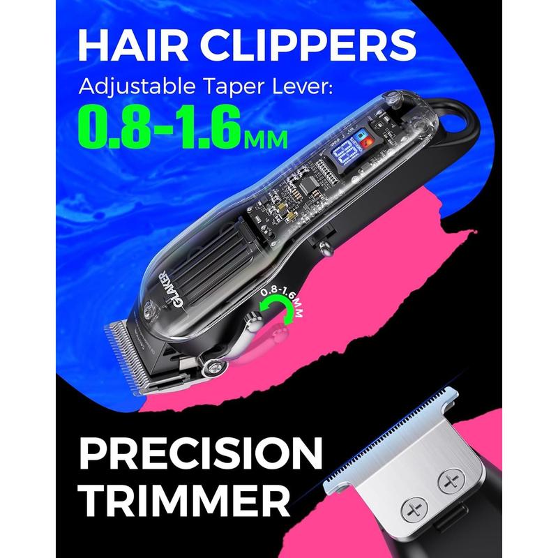 Hair Clippers,Hair Clippers for Men Cordless Clippers for Hair Cutting Mens Hair Clippers Hair Trimmer Zero-Gap Trimmer Quiet Barber Clipper with 11 Guide Combs