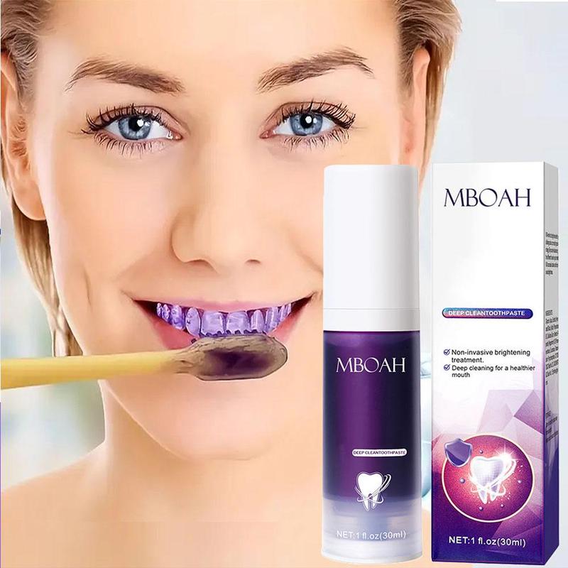 Deep Cleaning Toothpaste, Mini Purple Toothpaste, Clean Stains Oral Odor Care Gums Teeth Toothpaste