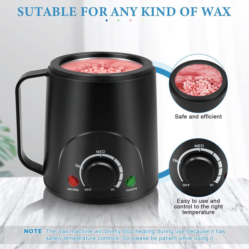 Wax Warmer machine for hair Removal Design for Sensitive Skin Hard Waxing Kit for Women and Men for Full Body Face Eyebrows Legs Armpit Body Care