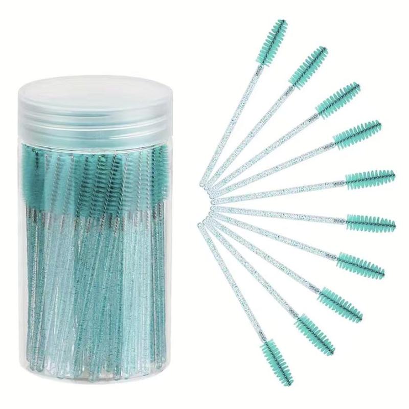 Disposable Cosmetic Eyelash Brush, 100pcs set Eyelash Spoolie Makeup Brushes for Eyelash Extension, Lightweight Makeup Brushes Applicators, Fine Bristles Eyebrow Makeup Brush Comb for Girls Women, Brushes for Makeup, Lightweight Cosmetic Products