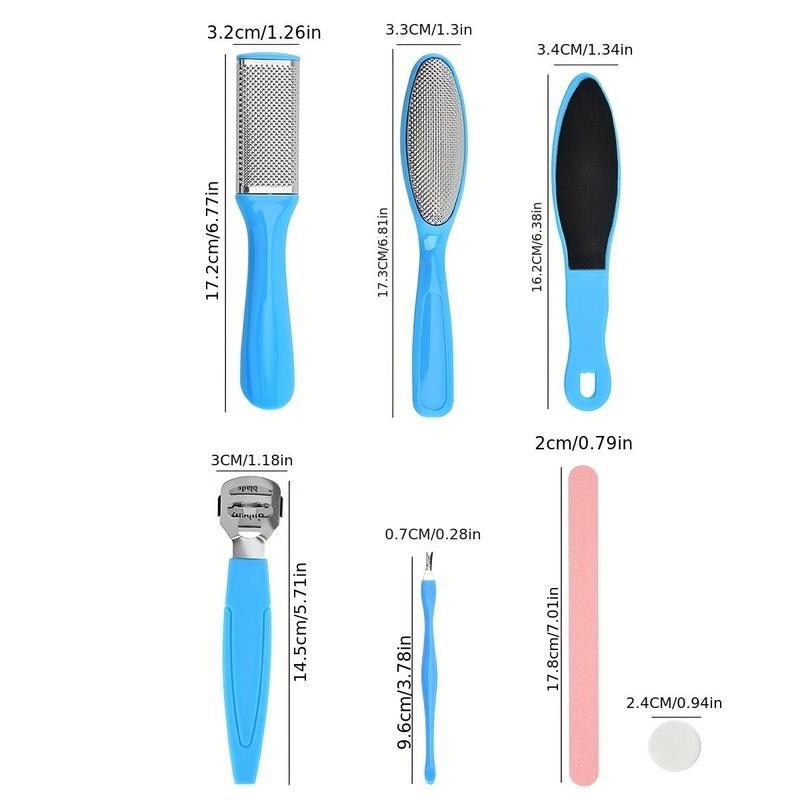 7pcs Professional Manicure Pedicure Tool Kit, Callus Remover Tool, Pedicure Foot Care Tool Set