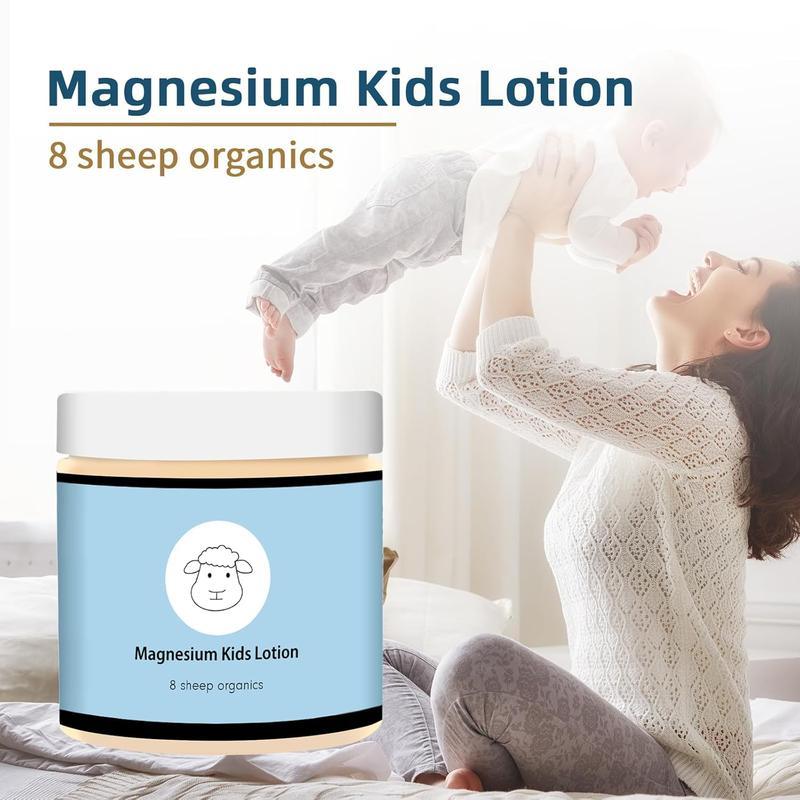 Soothing Magnesium Lotion for Kids,Topical Magnesium Cream Helps Kids Relax at Bedtime and During The Night, Magnesium Lotion - Without Melatonin (4 oz)