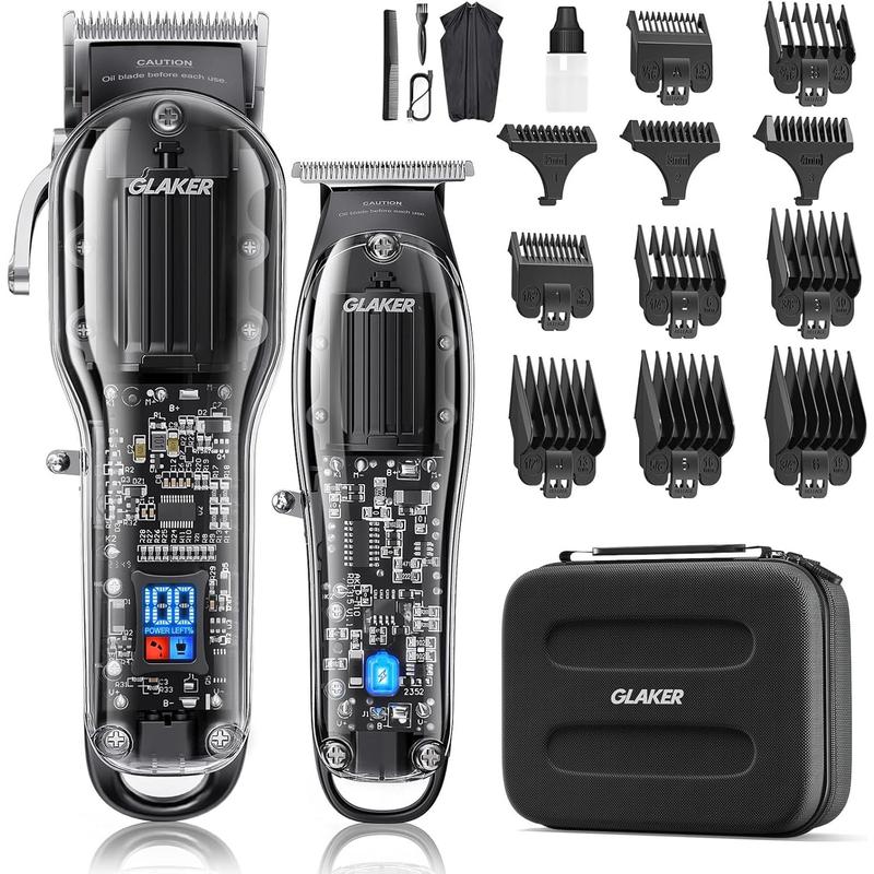 Hair Clippers,Hair Clippers for Men Cordless Clippers for Hair Cutting Mens Hair Clippers Hair Trimmer Zero-Gap Trimmer Quiet Barber Clipper with 11 Guide Combs