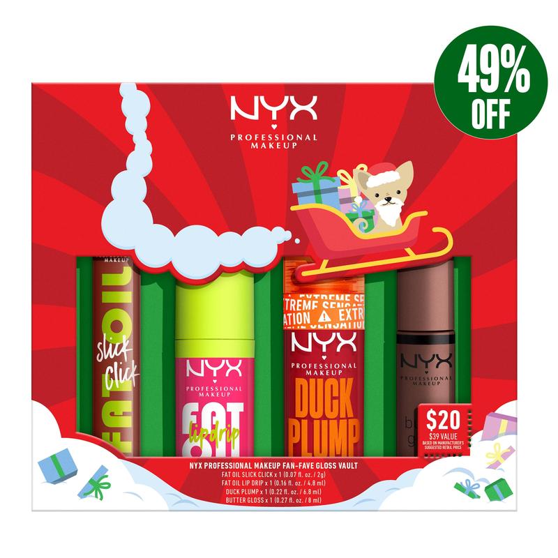 Fan-fave Gloss 4-piece Set, NYX Professional Makeup