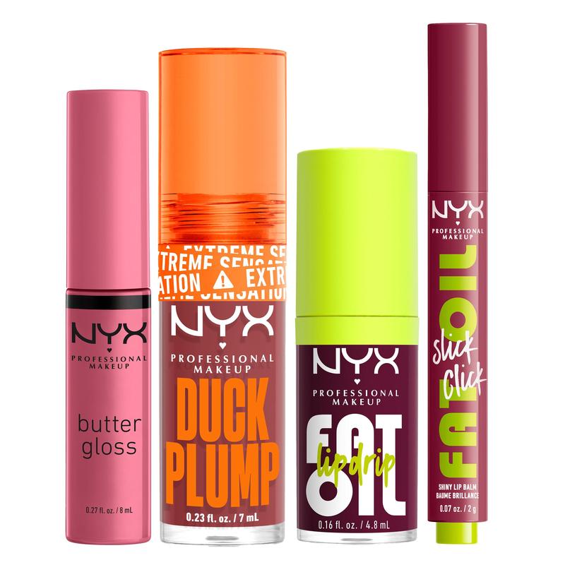 Fan-fave Gloss 4-piece Set, NYX Professional Makeup