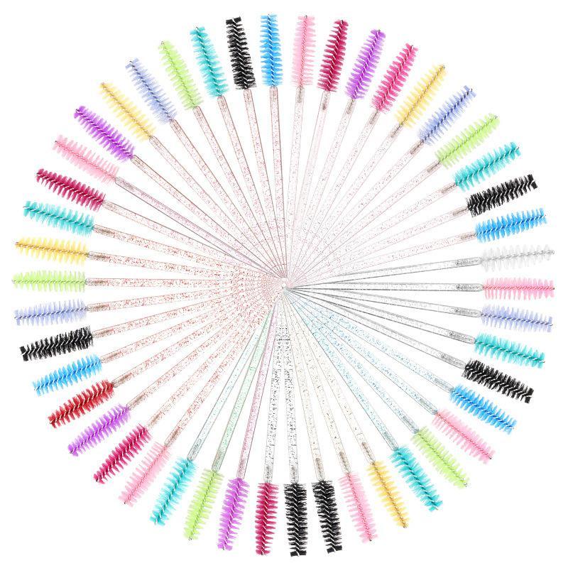 Disposable Cosmetic Eyelash Brush, 100pcs set Eyelash Spoolie Makeup Brushes for Eyelash Extension, Lightweight Makeup Brushes Applicators, Fine Bristles Eyebrow Makeup Brush Comb for Girls Women, Brushes for Makeup, Lightweight Cosmetic Products