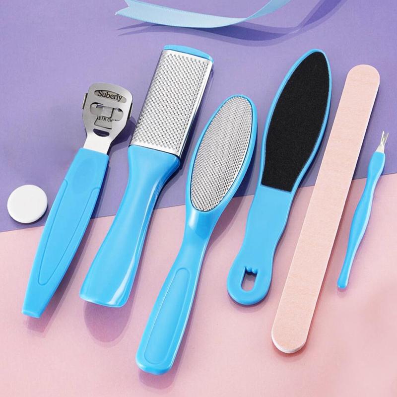 7pcs Professional Manicure Pedicure Tool Kit, Callus Remover Tool, Pedicure Foot Care Tool Set