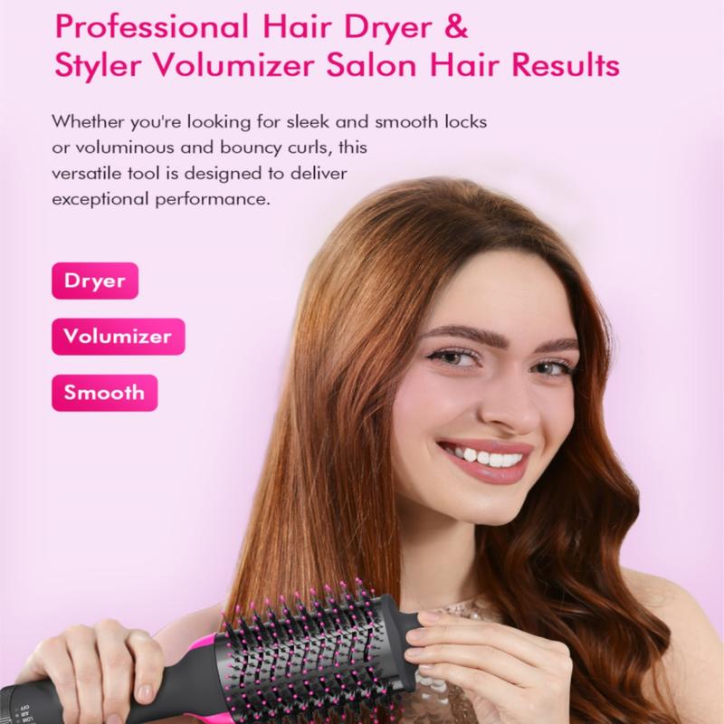 Hair Dryer Brush,Blow Dryer Brush in One - Plus 2.0 - 4 in 1 HairDryer Styler and Volumizer for Drying Straightening Curling Volumizing Hair|LANDOT Smooth