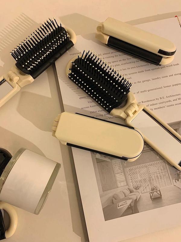 2024 New Trendy Folding Comb, Lightweight Pocket Hair Comb, Fall Hair Styling Comb, Hair Detangling Comb for Women, Girls, Men, Stylists, Barber for Back To School, Fall Outfits, Fall Freshness