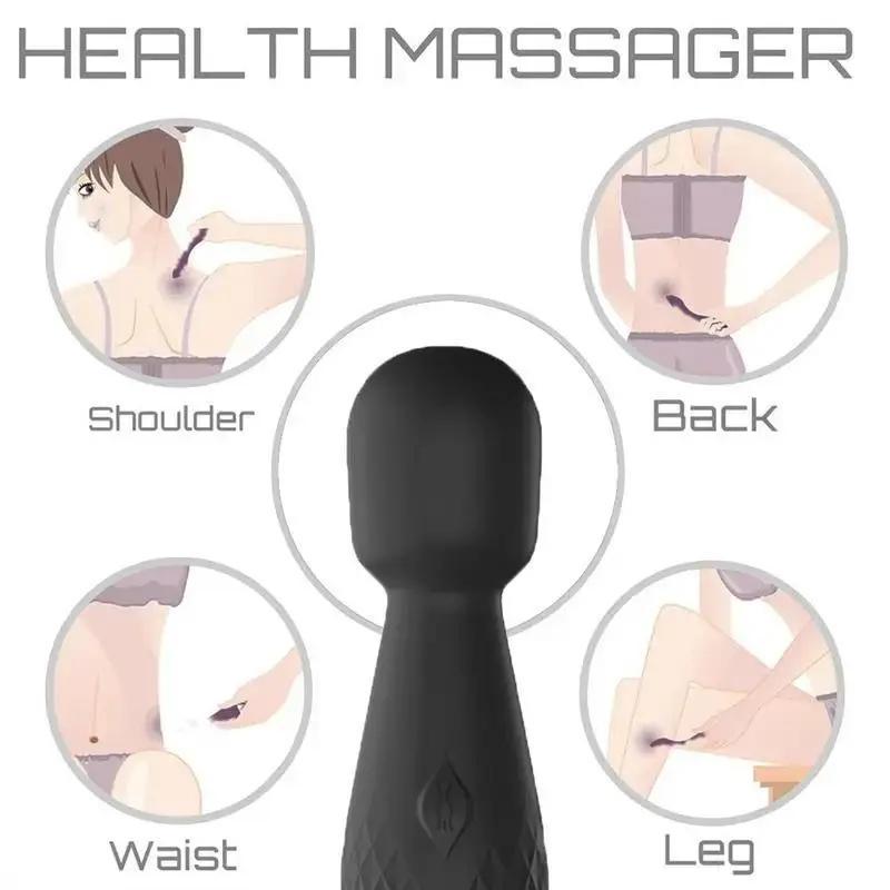 Handheld Massager with High-Speed Motor,Massage stick Deep Tissue,Super Quiet Portable Electric Massager for,Body Relax Masajeador for Men Women,Christmas Gifts,Black