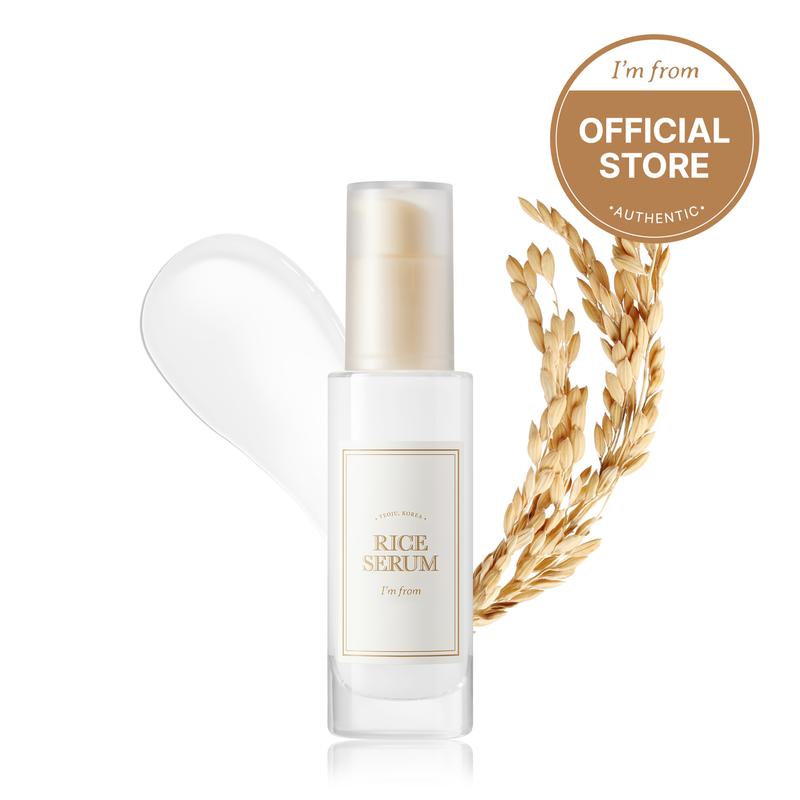 [I'm From Official Shop] Rice Serum, 73% Fermented Rice Embryo Extract | Boost Collagen, Vitality, Supply nutrients to skin with Vitamin B, Healthy Glow Moisture Skincare Moisturizing Skin Repair Comfort Skincare Korean Moisturizer Hyaluronic Niacinamide