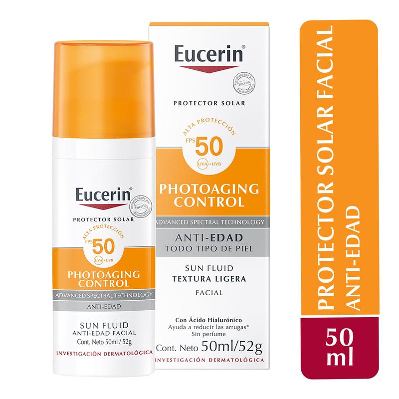 Eucerin Protector Sunscreen Face Moisturizer FPS 50+, Sunscreen, 50ml, Free Shipping