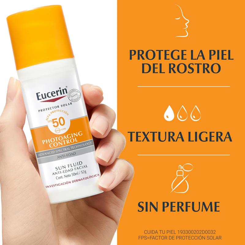 Eucerin Protector Sunscreen Face Moisturizer FPS 50+, Sunscreen, 50ml, Free Shipping