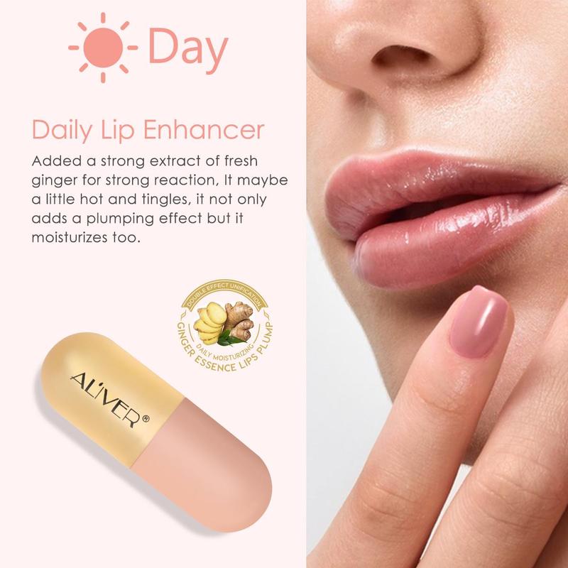 Day & Night Double Effect Lip Enhancement Liquid, Lip Enhancement Cream & Lip Care Essence, Moisturizing Lip Care Product for Christmas Gift