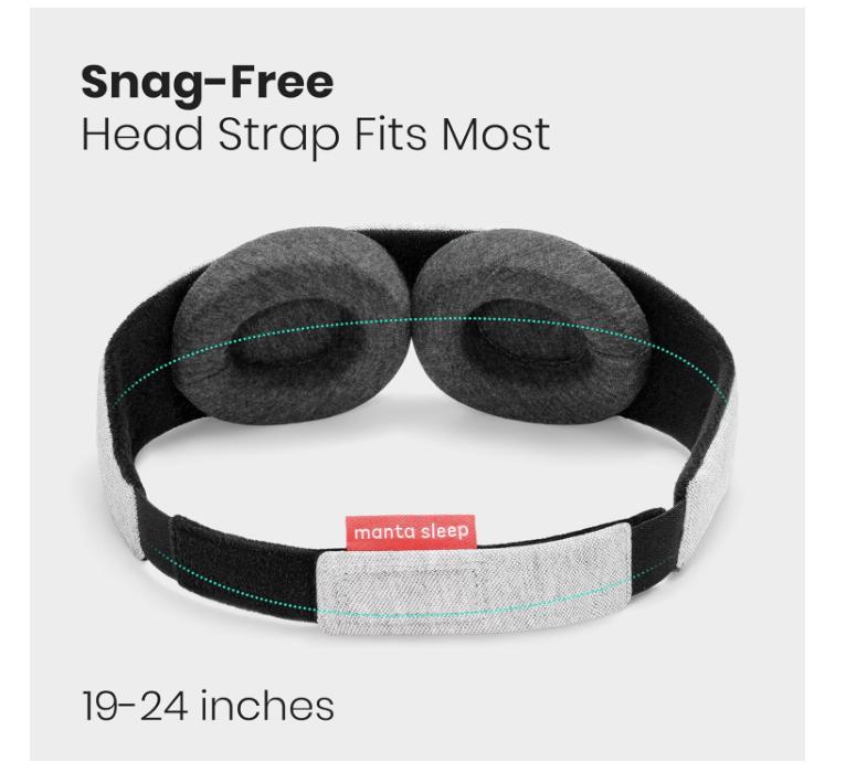 Sleep Mask - 100% Light Blocking Eye Mask, Zero Eye Pressure, Comfortable & Adjustable Sleeping Mask for Women Men