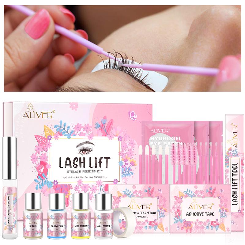 ALiver Lash Lift Eyelash Perming Kit with Eye Shields, Pads, and Accessories - Beauty and Personal Care - Makeup, Cosmetic