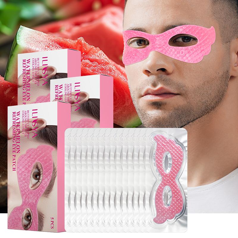 3 boxes, ILISYA watermelon one-piece eye mask, fully care the skin around the eyes, moisturize the eyes, daily eye care products Skin Care