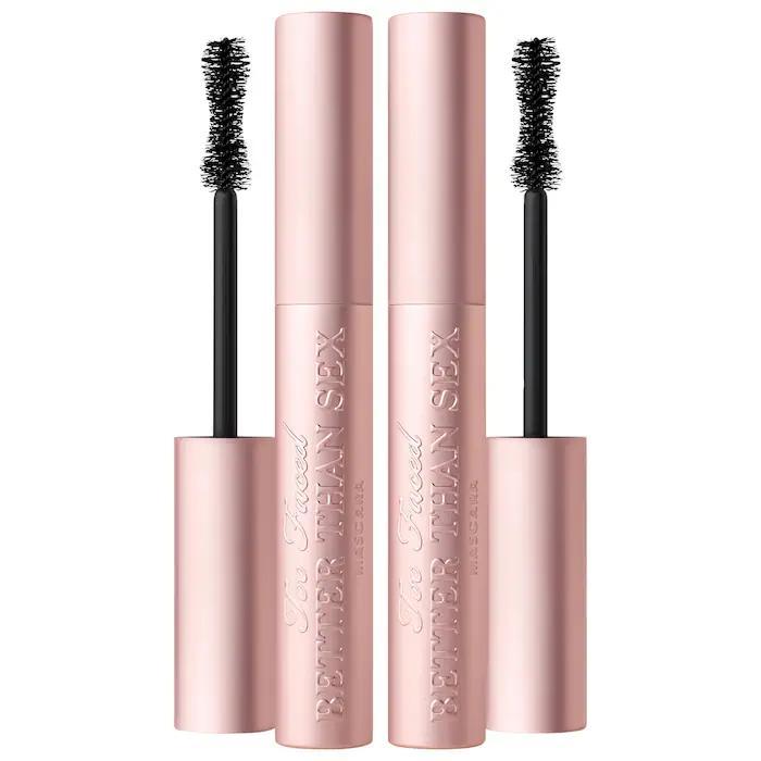 Twice The Better Than Sex Mascara Duo is a set featuring two full-size Better Than Sex Mascaras,