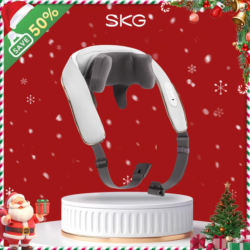 Shoulder and Neck Massager-SKG H5 Comfort Neck Massager For Deep Tissue, 6D Cordless Shiatsu Neck And Shoulder Massager With Heat, Portable Wireless Massager, A Trendy Item, Ideal Gift, Black Friday, Christmas Gift