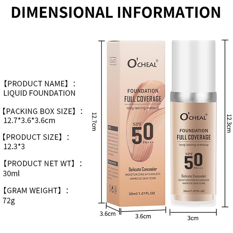 30ml Color Changing Foundation Liquid Flawless Colour Changwing Warm Skin Tone Foundation Makeup, Waterproof Long Lasting Moisturizing,with 1 Makeup Brush.(Natural colour)