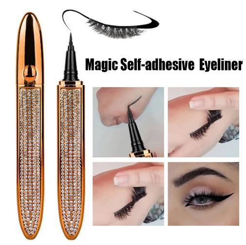 Eyeliner glue pen,eyelash glue pen,strong hold eyelash glue, Liquid Waterproof and Stain Resistant Long Lasting, beginner makeup, Makeup Cosmetic