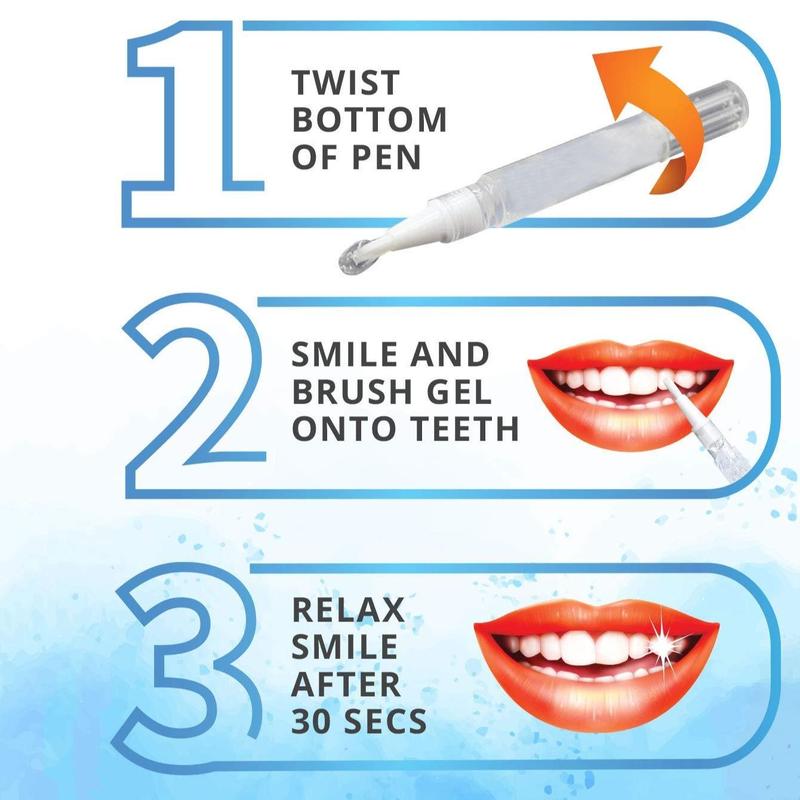 Teeth Whitener Pen, Portable Teeth Whitener Stick for Stains Removing, Dental Care Supplies for Men & Women