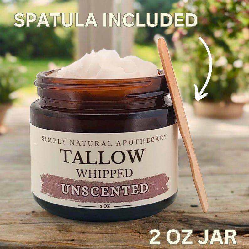 Tallow Face Cream, All Natural Whipped Grass-Fed Beef Tallow Skin Moisturizer Balm, Organic Hand Cream, Unscented Fragrance-Free 24 oz