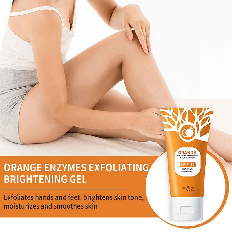 Orange Enzyme Mild Exfoliating Peeling Gel, Orange Enzyme Mild Exfoliating Peeling Gel, Enzyme Exfoliating, Peeling Gel, Whole Body, Forehead, Cheeks, Chin, Nose Deep Cleansing Moisturizing